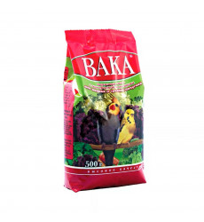 Корм Вака Высокое Качество Для Мелких и Средних Попугаев с Минералами и Овощами 500г (1*14) 