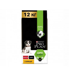 Сухой Корм Pro Plan (Проплан) Для Щенков Средних Пород Курица и Рис Pro Plan OPTI Start Medium Puppy 12кг