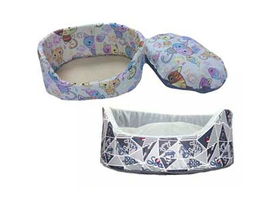 Лежанка Для Кошек и Собак Мелких Пород Хвостел Морской 46*37*16см Овальная