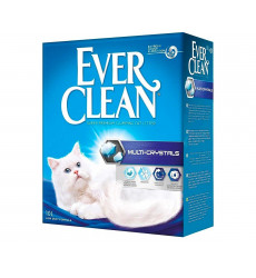 Наполнитель Для Кошачьего Туалета Ever Clean Multi Crystals Комкующийся с Кристаллами От Запаха 10л