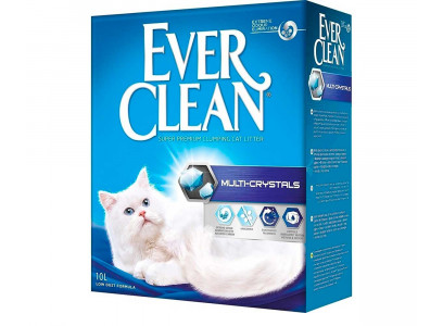 Наполнитель Для Кошачьего Туалета Ever Clean Multi Crystals Комкующийся с Кристаллами От Запаха 10л