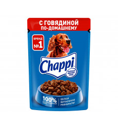 Влажный Корм Chappi (Чаппи) Для Собак Говядина По-Домашнему 85г (1*28)