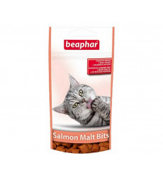 Beaphar (Беафар) Salmon Malt Bits Подушечки Для Кошек Для Выведения Шерсти Из Желудка Лосось 35г 12621