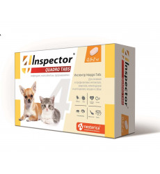 Таблетки Для Кошек и Собак Inspector (Инспектор) Quadro Tabs 0,5-2кг I401
