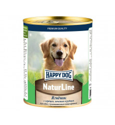 Консервы Для Собак Happy Dog (Хэппи Дог) Ягненок Сердце Печень и Рубец Natur Line 970г 72236