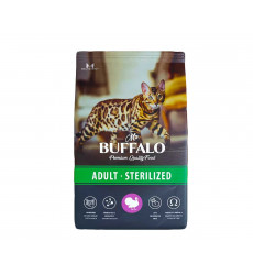 Сухой Корм Mr.Buffalo (Мистер Буффало) Для Стерилизованных Кошек Индейка Adult Sterilized 10кг B117