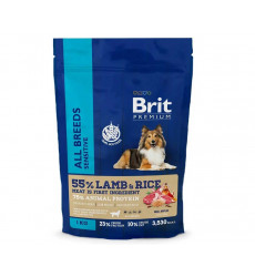 Сухой Корм Brit (Брит) Для Собак Всех Пород с Чувствительным Пищеварением Ягненок, Индейка и Рис Premium Dog Adult Sensitive 1кг 5050024