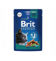 Влажный Корм Brit (Брит) Для Кошек Утка в Соусе Premium 85г 5048908