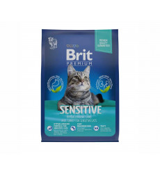 Сухой Корм Brit (Брит) Для Кошек Ягненок и Индейка Premium Cat Sensitive 400г 5049196