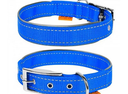 Ошейник Collar (Коллар) Dog Extreme Нейлон Двойной 25*38-48см 67042 Голубой