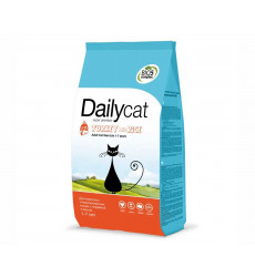 Сухой Корм Dailycat (Дэйликэт) Для Стерилизованных Кошек Индейка и Рис Adult Sterilite 1,5кг (1*8)