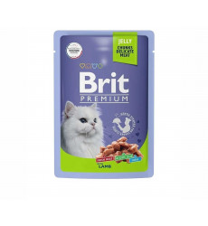 Влажный Корм Brit (Брит) Для Кошек Ягненок в Желе Premium 85г (1*24) 5050147