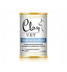 Консервы Clan Vet (Клэн Вет) Консервы Для Собак Профилактика Болезней ЖКТ Gastrointestinal 340г (1*12) 