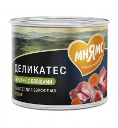 Консервы Мнямс Для Собак Касуэла По-Мадридски Кролик и Овощи Delicatesse 200г