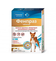 Пчелодар Фенпраз 6-Таблеток Для Средних Собак Универсальный Антигельминтик