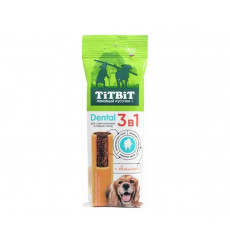 Лакомство TiTBiT (Титбит) Дентал 3 в 1 с Облепихой Для Собак Мелких и Средних Пород 110г 025857
