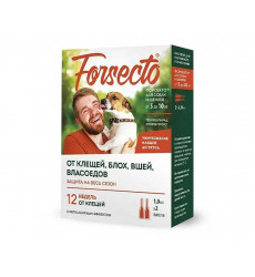 Капли Forsecto (Форсекто) Для Собак и Щенков От 5 До 10кг 1,0мл