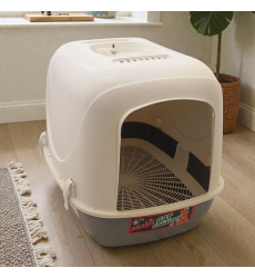 Туалет Для Кошек Brava (Брава) Comfort Закрытый с Сеткой 50*38*40см Графитовый