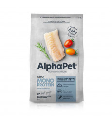 Сухой Корм Для Собак Мелких Пород Alphapet (Альфапет) Superpremium Monoprotein  Белая Рыба 3кг 52888