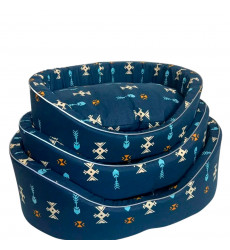 Лежак с Бортом Осло №2 53см*40см*17см Для Собак и Кошек Бязь Зоофортуна М-621 