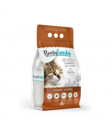 Наполнитель Для Кошек Benty Sandy (Бенти Сэнди) Комкующийся Глиняный с Ароматом Кофе 5л