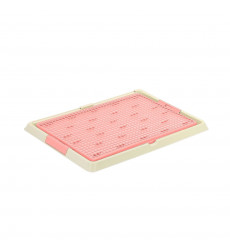 Туалет Zooone (Зооуан) Для Собак Мини с Сеткой 47*34*2 5см Розовый P504-03