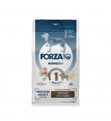 Сухой Корм Forza (Форза) 10 Dog Medium Monodiet Low Grain Для Собак Средних Пород При Аллергии Ягненок 1,5кг 11809