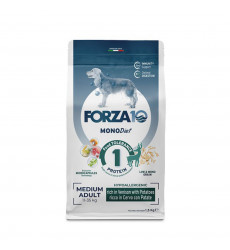 Сухой Корм Forza (Форза) 10 Dog Medium Monodiet Low Grain Для Собак Средних Пород При Аллергии Оленина и Картофель 1,5кг 11762