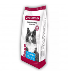 Сухой Корм Счастливчик Для Кошек Рыба 400г 4465