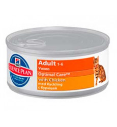 Консервы Hills (Хилс) Science Plan Optimal Care Adult Chicken Для Кошек Курица 85г
