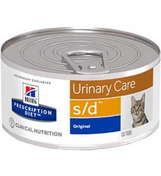 Hills (Хиллс) Prescription Diet S/D Urinary Care Лечебные Консервы Для Кошек Для Поддержания Здоровья Мочевыводящих Путей 156г