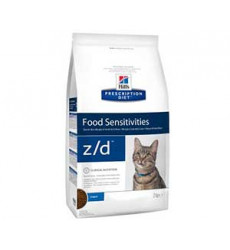 Hills (Хиллс) Prescription Diet Z/D Food Sensitivities Лечебный Сухой Корм Для Кошек При Пищевой Аллергии 2кг