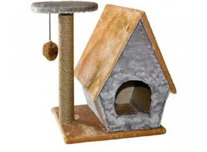 Домик Когтеточка Для Кошек с Полкой Сизаль 61,5*42,5*55см Rp8104с 