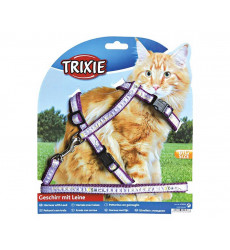 Шлейка Для Кошек с Поводком Trixie (Трикси) Для Крупных 34-57см 1,3см 1,2м 41893