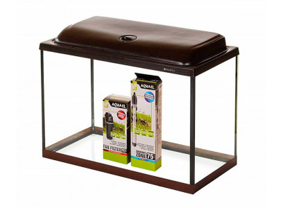 Аквариум AquaPlus (Аква Плюс) STD П72 Прямоугольный 66л 60*30*40см Венге Со Светильником 1*15Вт 081442 