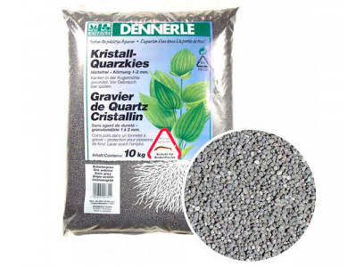 Грунт Для Аквариума Dennerle (Деннерле) Kristall-Quarz Гравий Сланцево-Серый 1-2мм 10кг Den1731
 