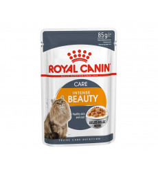 Влажный Корм Royal Canin (Роял Канин) Для Кошек Для Поддержания Красоты Шерсти Аппетитные Кусочки в Желе Feline Health Nutrition Intense Beauty Jelly 85г 