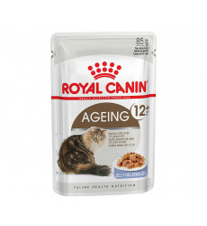 Влажный Корм Royal Canin (Роял Канин) Для Пожилых Кошек Старше 12 Лет Аппетитные Кусочки в Желе Feline Health Nutrition Ageing 12+ Jelly 85г (1*12)