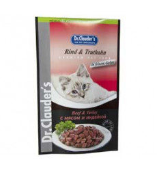 Влажный Корм Dr.Clauders (Доктор Клаудер) Для Кошек Мясо и Индейка 100г (1*20) 