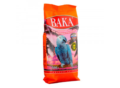 Корм Вака Высокое Качество Для Крупных Попугаев 500г (1*14)  