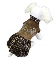 Платье Для Собак Мелких Пород Бархат 8 Шоколад Pet Fashion (Пет Фешн) Девочка