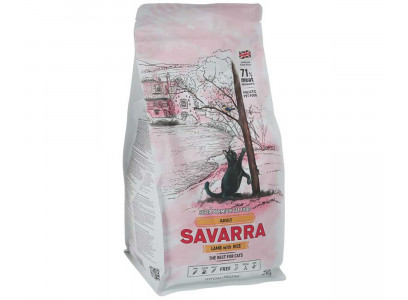Сухой Корм Savarra (Саварра) Для Кошек Ягненок и Рис Adult Cat Lamb And Rice 2кг 5649111 