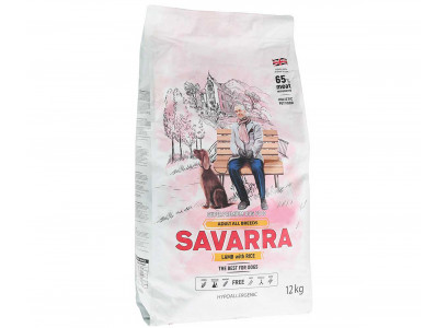 Сухой Корм Savarra (Саварра) Для Собак Всех Пород Ягненок и Рис Adult All Breeds Lamb and Rice 12кг 5649052  