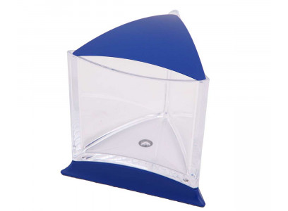 Аквариум Треугольный Для Петушка Синий 0,75л 17*17*15см ЗАКК00086 