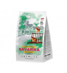 Сухой Корм Savarra (Саварра) Для Длинношерстных Кошек Вывод Шерсти Из Желудка Утка с Рисом Adult Cat Hairball Control Duck And Rice 2кг 5649141