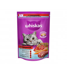 Сухой Корм Whiskas (Вискас) Для Стерилизованных Кошек Вкусные Подушечки Говядина 350г (1*11)