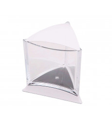 Аквариум Треугольный Для Петушка Белый 0,75л 17*17*15см