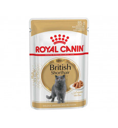 Влажный Корм Royal Canin (Роял Канин) Для Кошек Породы Британская Короткошерстная Feline Breed Nutrition British Shorthair Wet 85г (1*12)