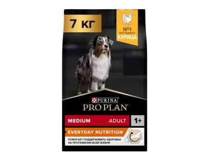 Сухой Корм Pro Plan (ПроПлан) Для Собак Средних Пород Курица Medium Adult 7кг (1*1) 