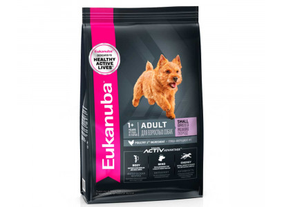 Сухой Корм Eukanuba (Эукануба) Для Собак Мелких Пород Курица Adult Small Breed Chicken 800г 
